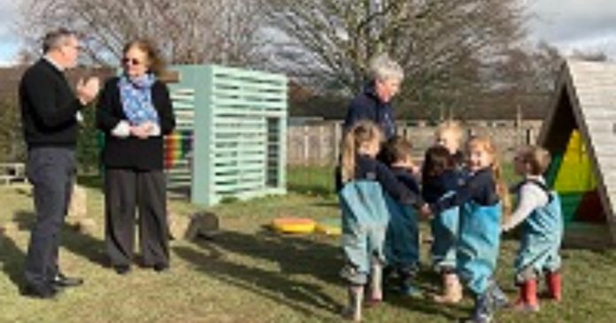 opengraph.jpg Children at village playgroup meet Welsh Government minister